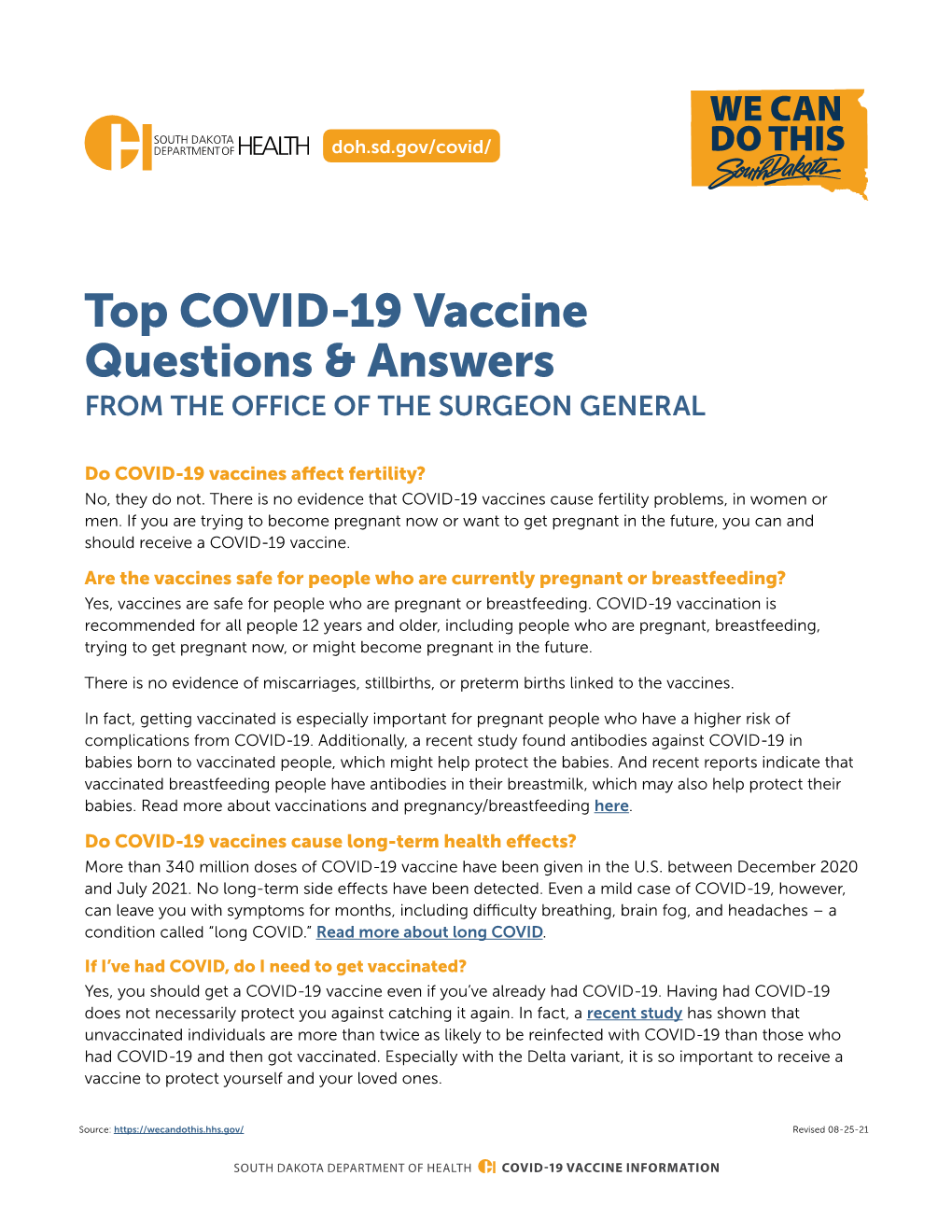 Top COVID-19 Vaccine Questions & Answers