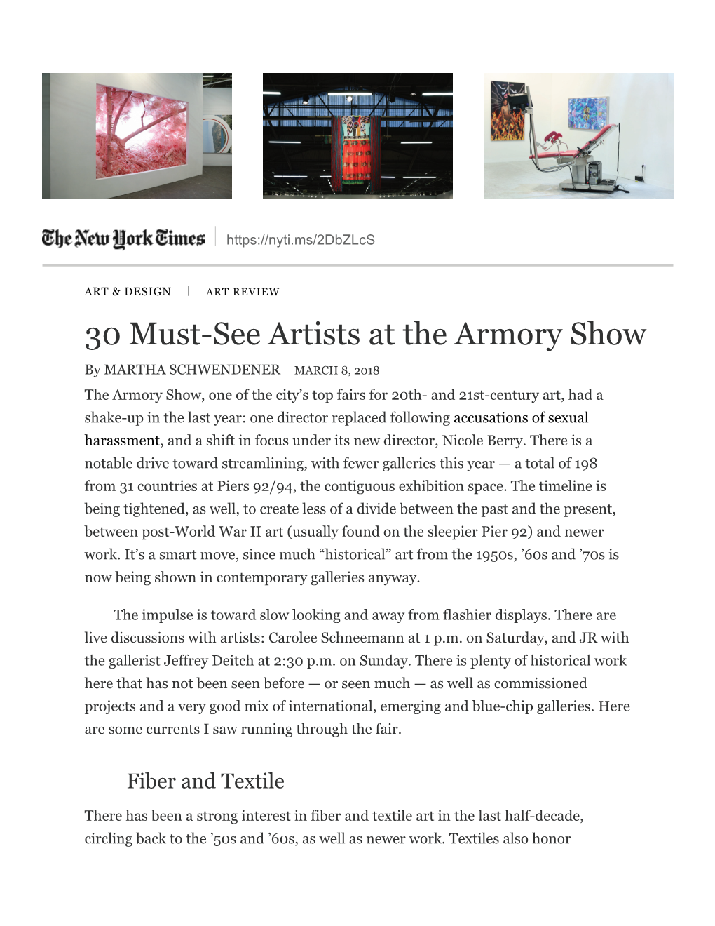 30 Must-See Artists at the Armory Show