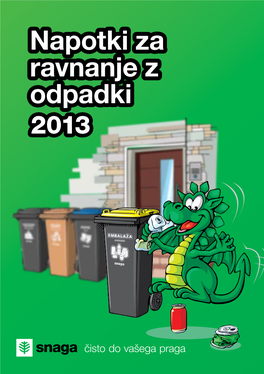 Napotki Za Ravnanje Z Odpadki Publikacija 2013