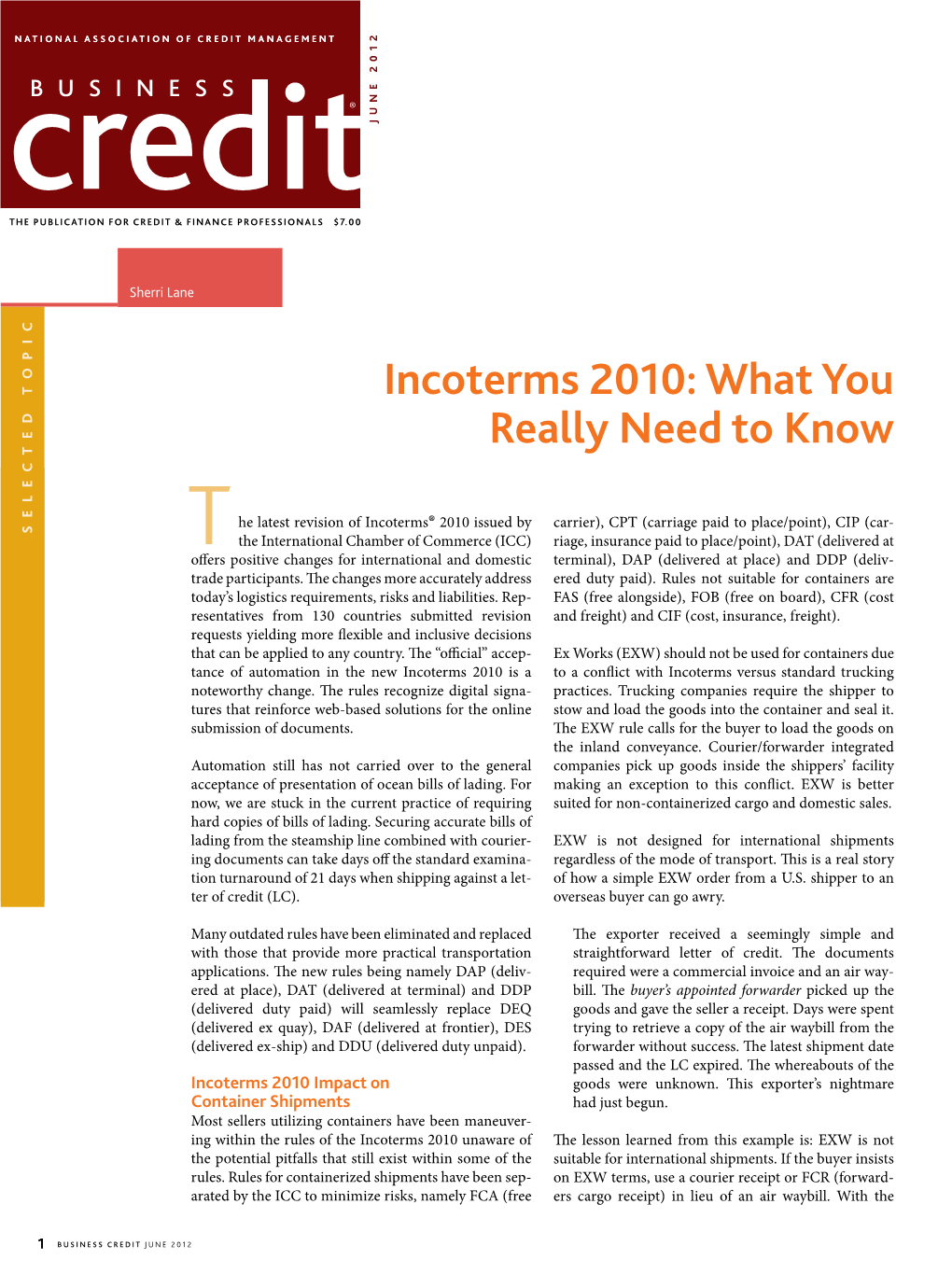 Incoterms 2010: What You