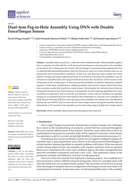 Dual-Arm Peg-In-Hole Assembly Using DNN with Double Force/Torque Sensor