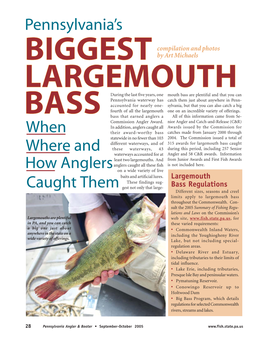 Pennsylvania's Where and When How Anglers Caught Them
