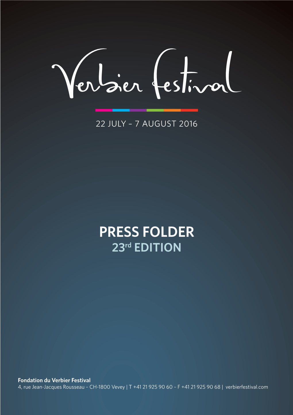 PRESS FOLDER 23Rd EDITION