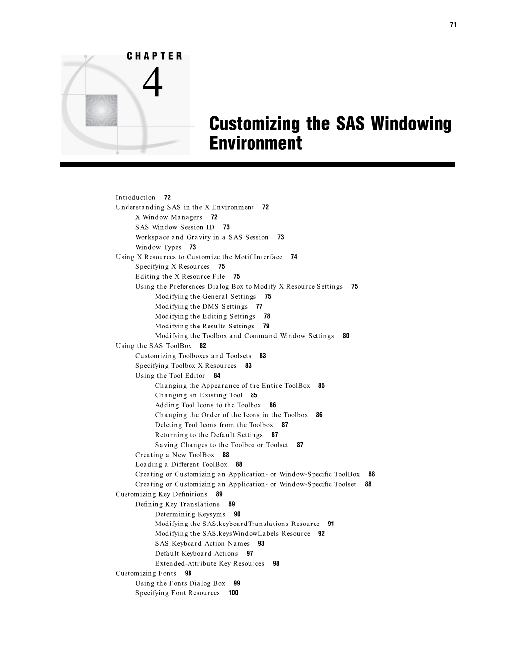 Customizing the SAS Windowing Environment