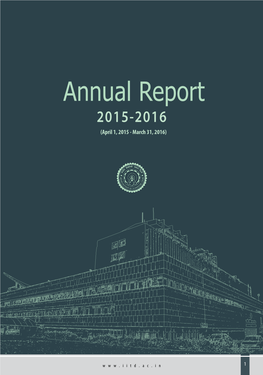 Annual Report 2015-2016 (April 1, 2015 - March 31, 2016)