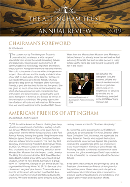 Attingham Trust Newsletter 2019.Indd