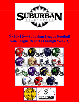 9-16-16—Suburban League Football Non-League Report