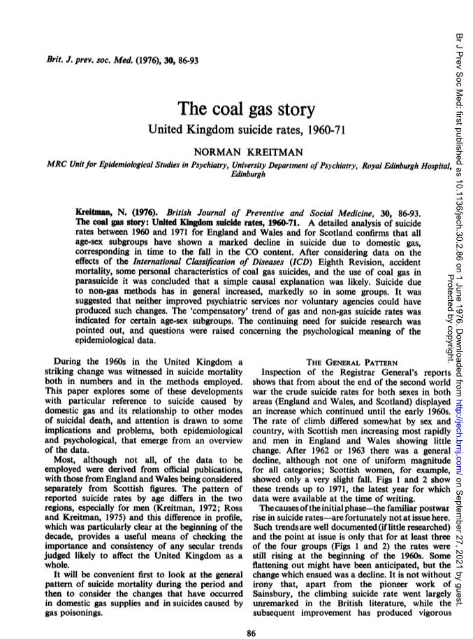 The Coal Gas Story