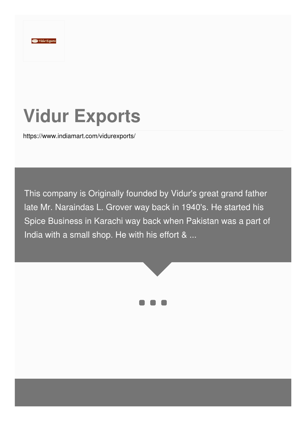 Vidur Exports