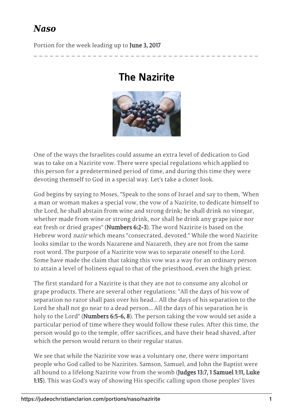 The Nazirite
