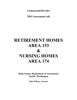 Retirement Homes & Nursing Homes (Specialty Area 153 & 174)