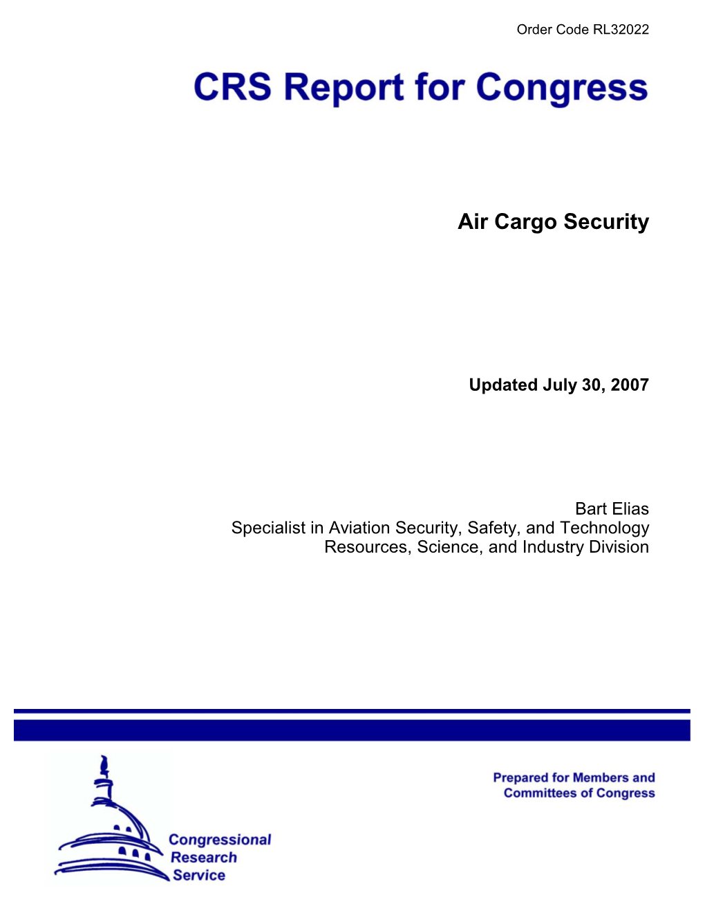 Air Cargo Security