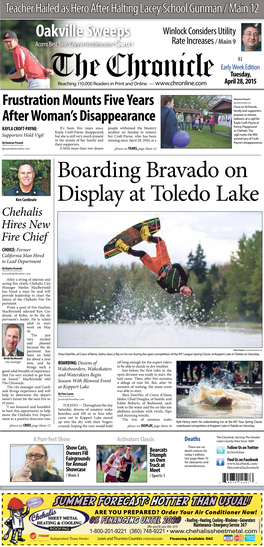 Boarding Bravado on Display at Toledo Lake