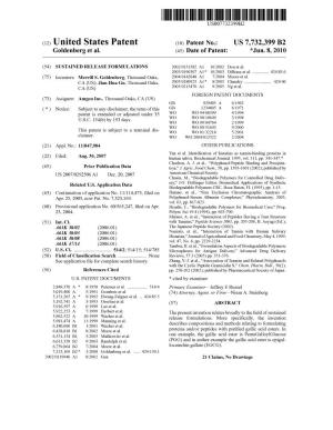 (12) United States Patent (10) Patent No.: US 7,732,399 B2 Goldenberg Et Al