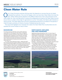 Clean Water Rule (PDF)