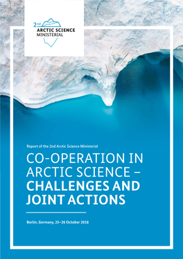 Co-Operation in Arctic Science – Challenges and Joint Actions