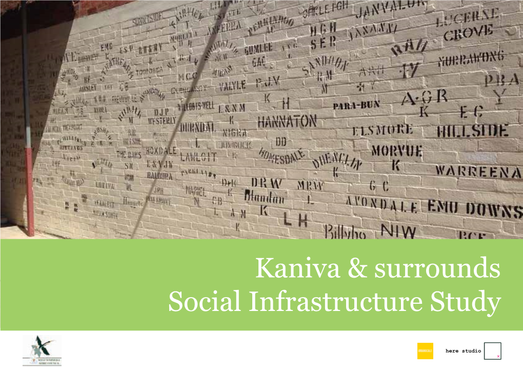 Kaniva & Surrounds Social Infrastructure Study