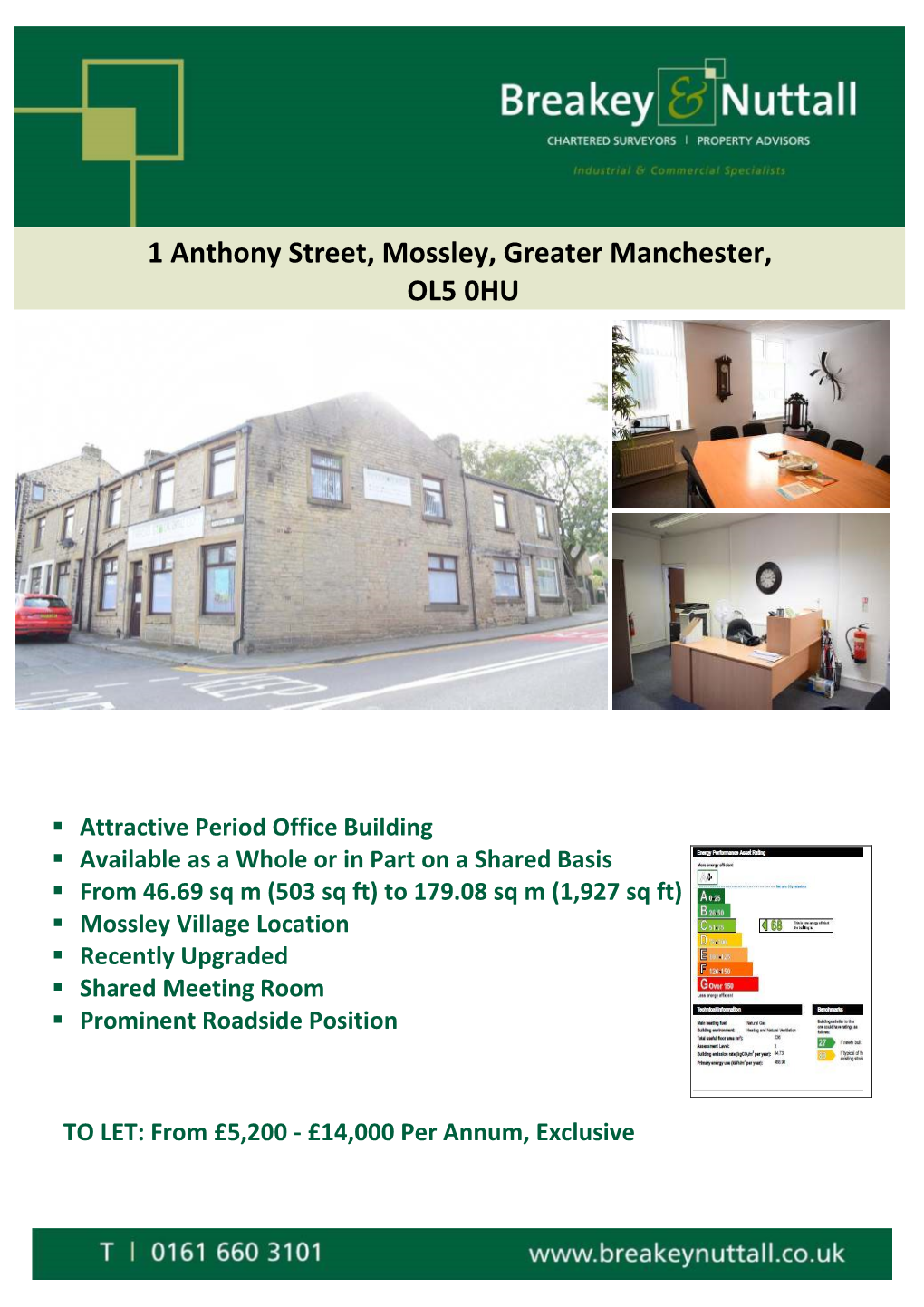 1 Anthony Street, Mossley, Greater Manchester, OL5 0HU