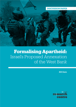 DISCUSSION PAPER Formalising Apartheid