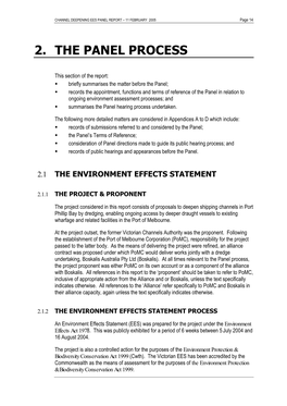 2. the Panel Process