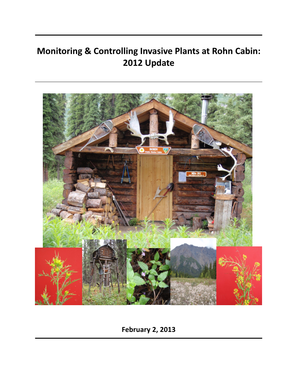 Monitoring & Controlling Invasive Plants at Rohn Cabin: 2012 Update