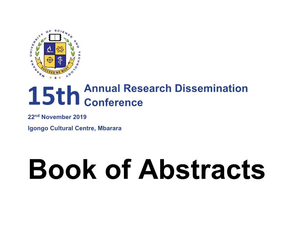 Annual Research Dissemination Conference (ARDC), Is “Collaborative Transformational Research for Sustainable Community Development”