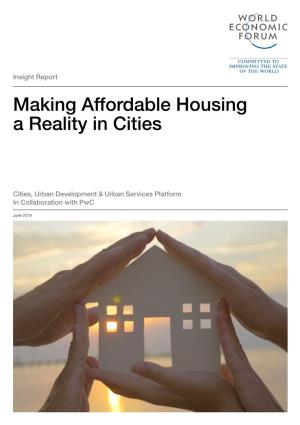 Making Affordable Housing a Reality in Cities