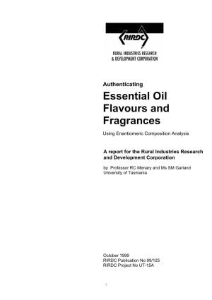 Essential Oil Flavours and Fragrances
