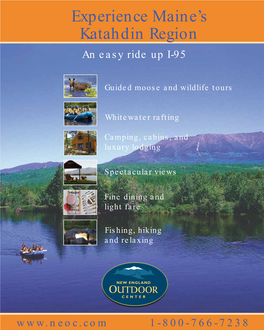 Experience Maine's Katahdin Region