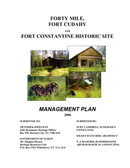 Management Plan 2006