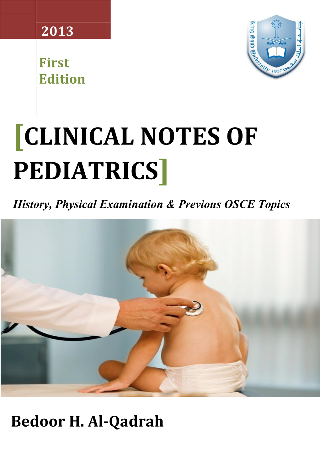 Clinical Notes of Pediatrics]