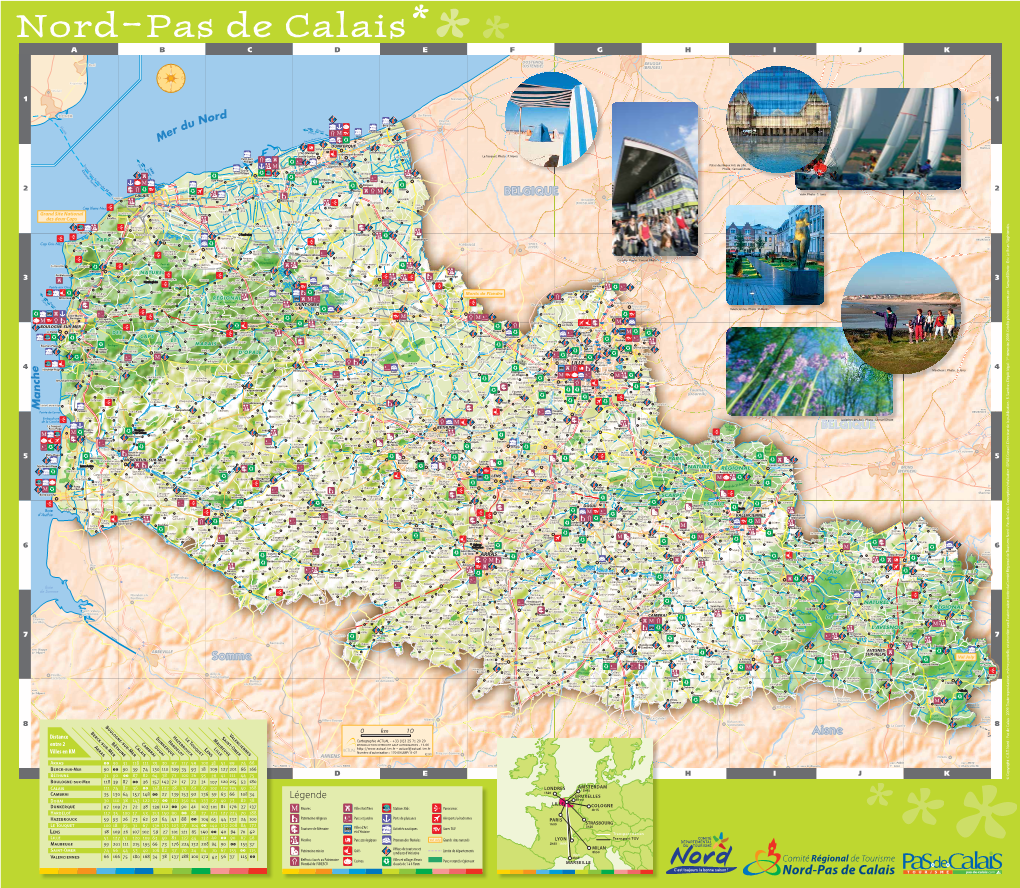 Carte Touristique Nord-Pas De Calais