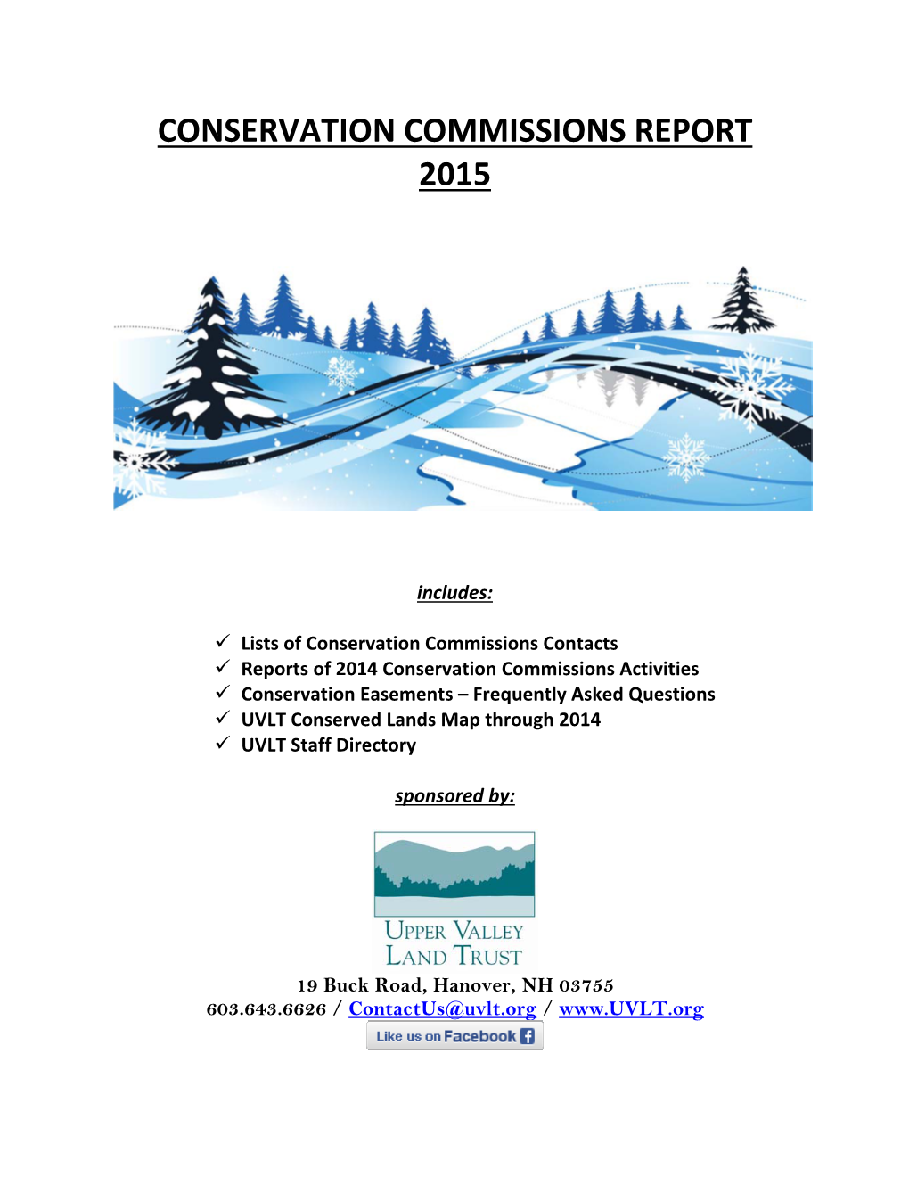 Conservation Commissions Report 2015