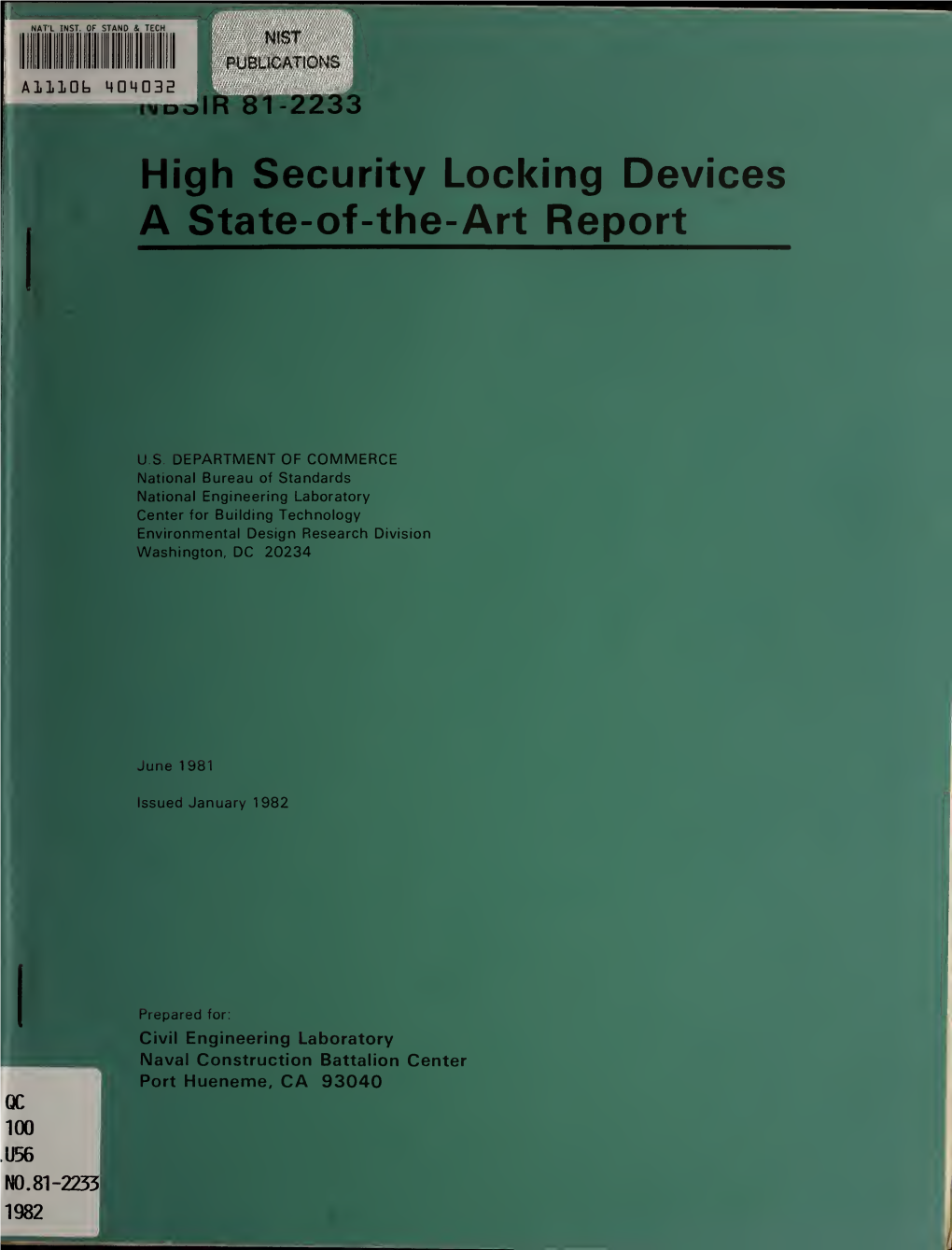 High Security Locking Devices: a State-Of-The-Art Report