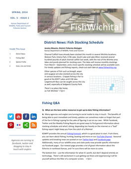 Wichita Fishing District Newsletter 4-2-2014