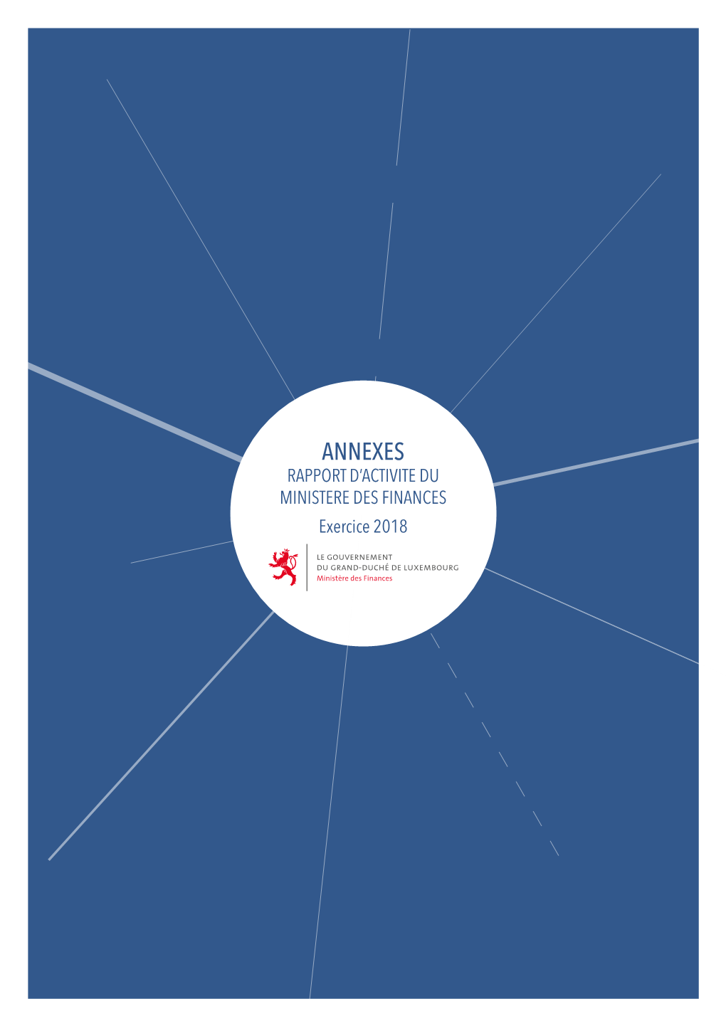 Rapport D'activité 2018 Du Ministère Des Finances