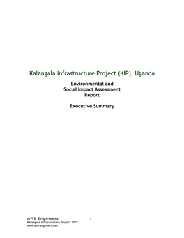 Kalangala Infrastructure Project (KIP), Uganda