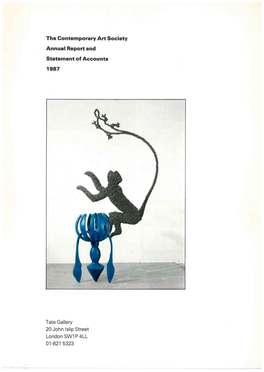 Contemporary Art Society Annual Report 1987