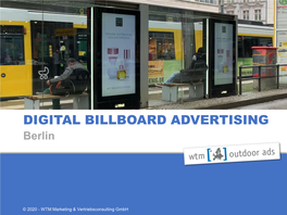DIGITAL BILLBOARD ADVERTISING Berlin
