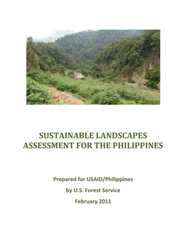 Sustainable Landscapes Assessment for the Philippines