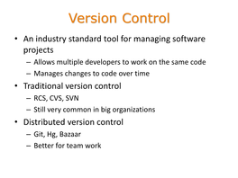 Version Control With