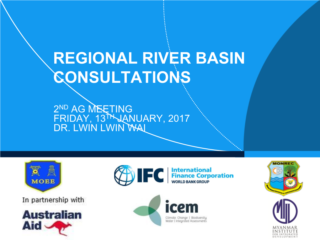 Regional River Basin Consultations