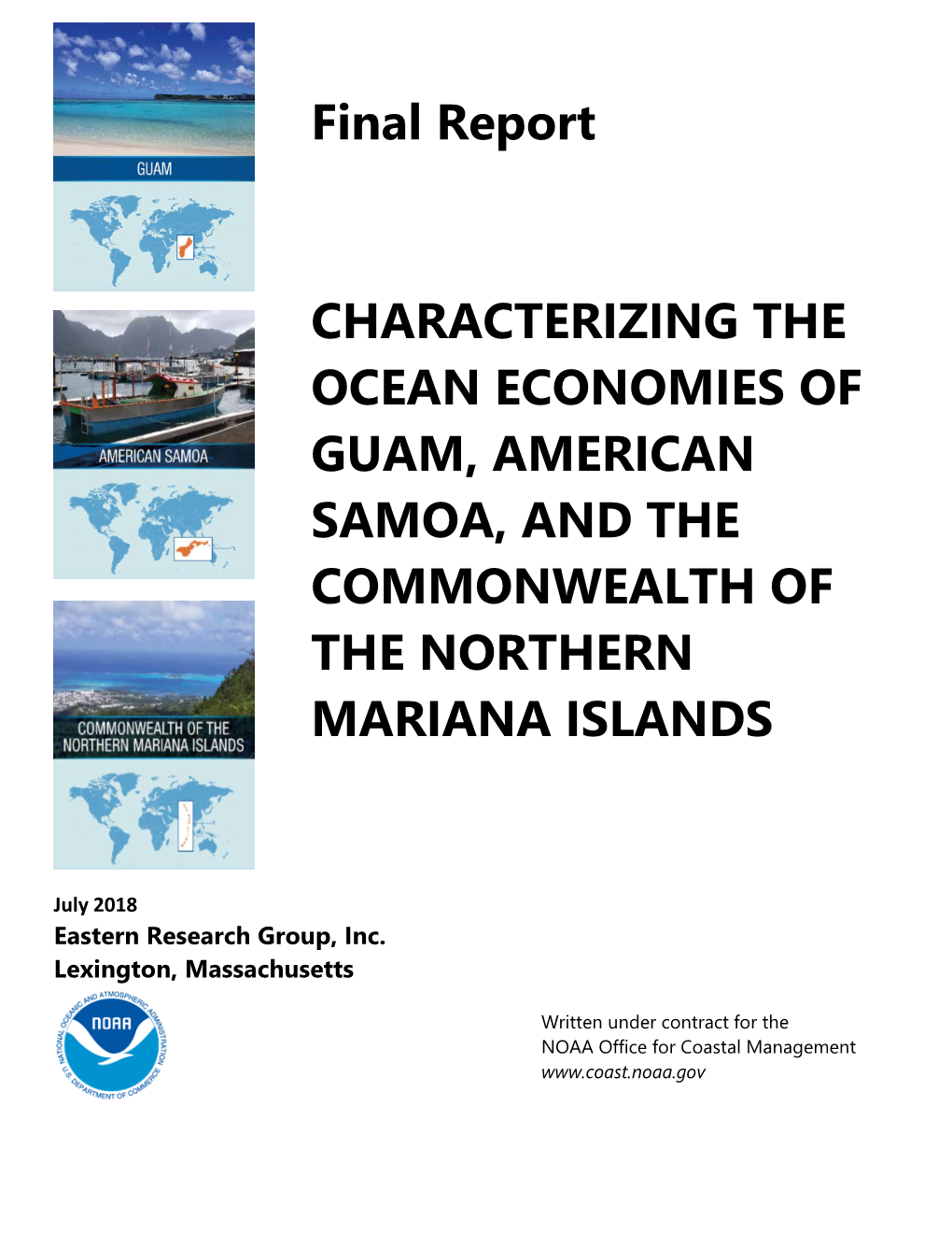 Characterizing the Ocean Economies of Guam, American Samoa, and the Commonwealth of the Northern Mariana Islands