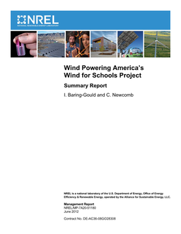 Wind Powering America's Wind for Schools Project