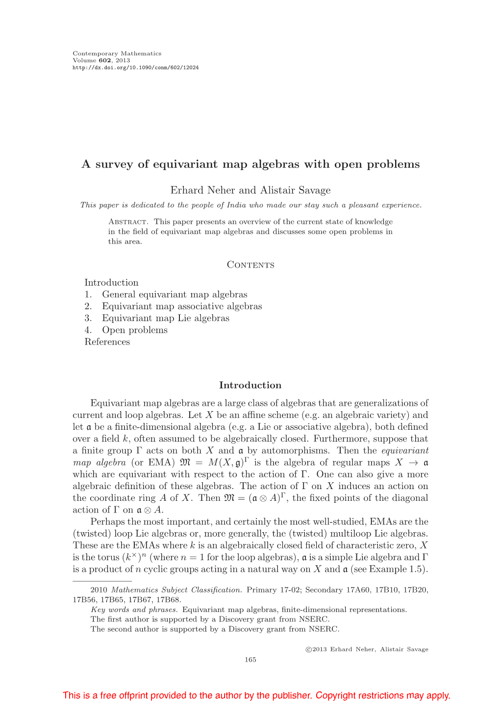 A Survey of Equivariant Map Algebras with Open Problems