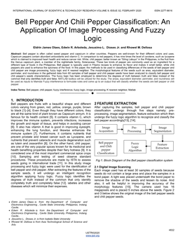 An Application of Image Processing and Fuzzy Logic