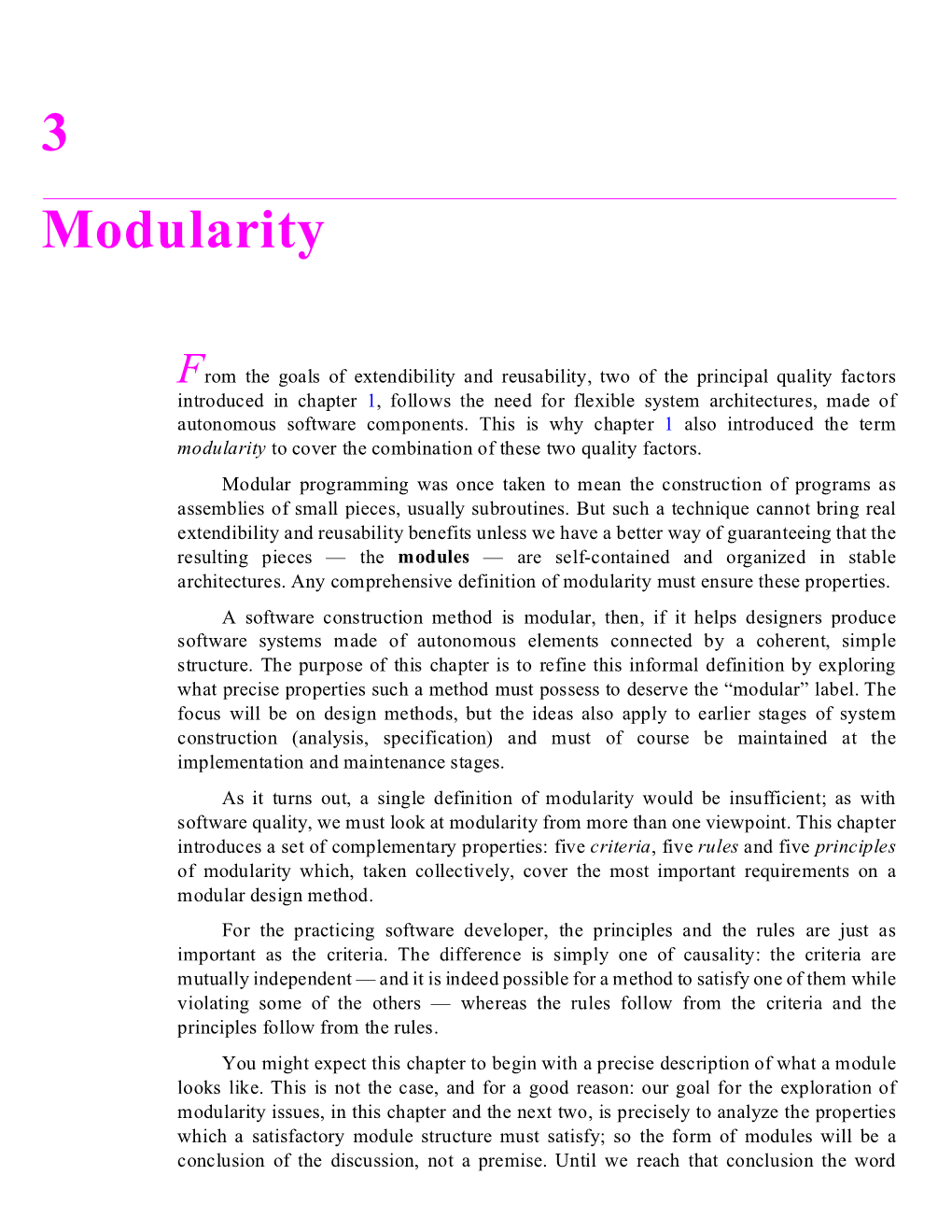 3 Modularity