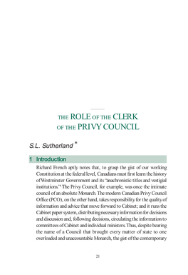 Of the Privy Council