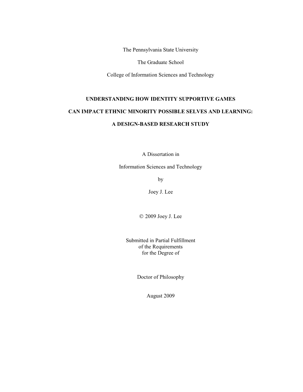 Open PDF of Joey Lee - Dissertation