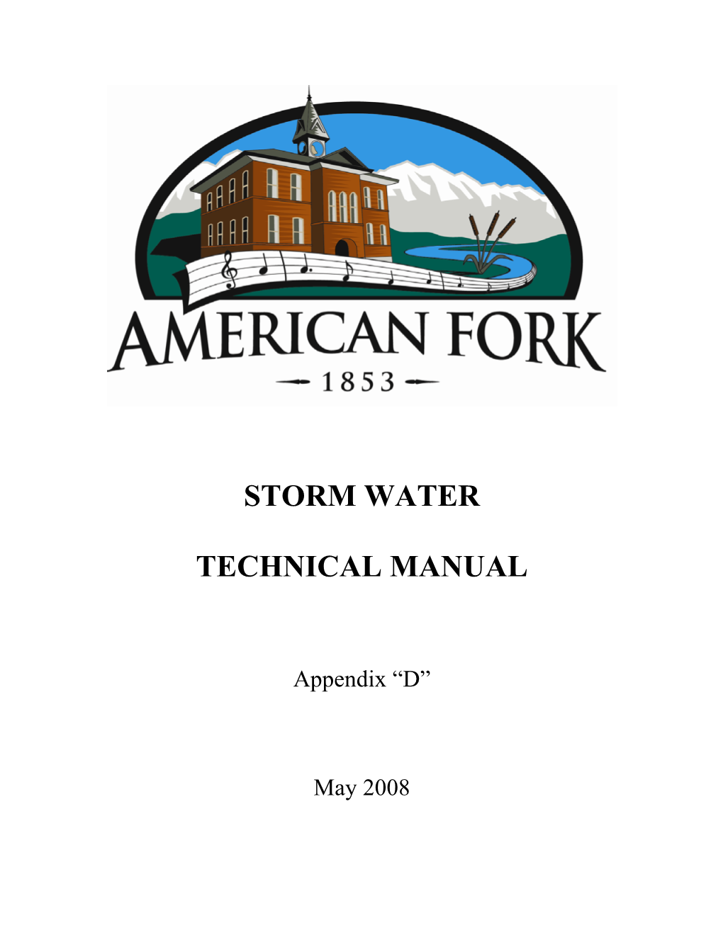 Storm Water Technical Manual (PDF)